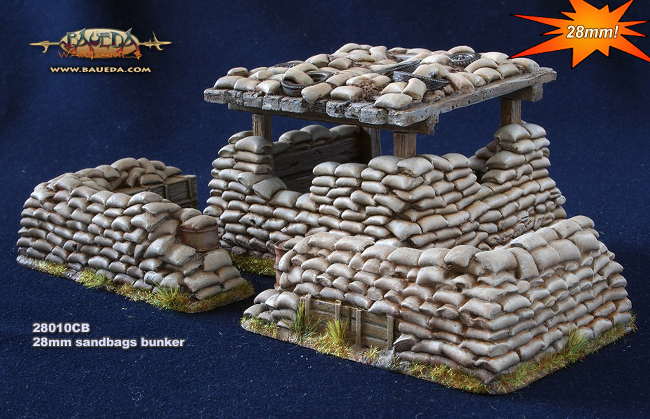 28mm Sandbag bunker