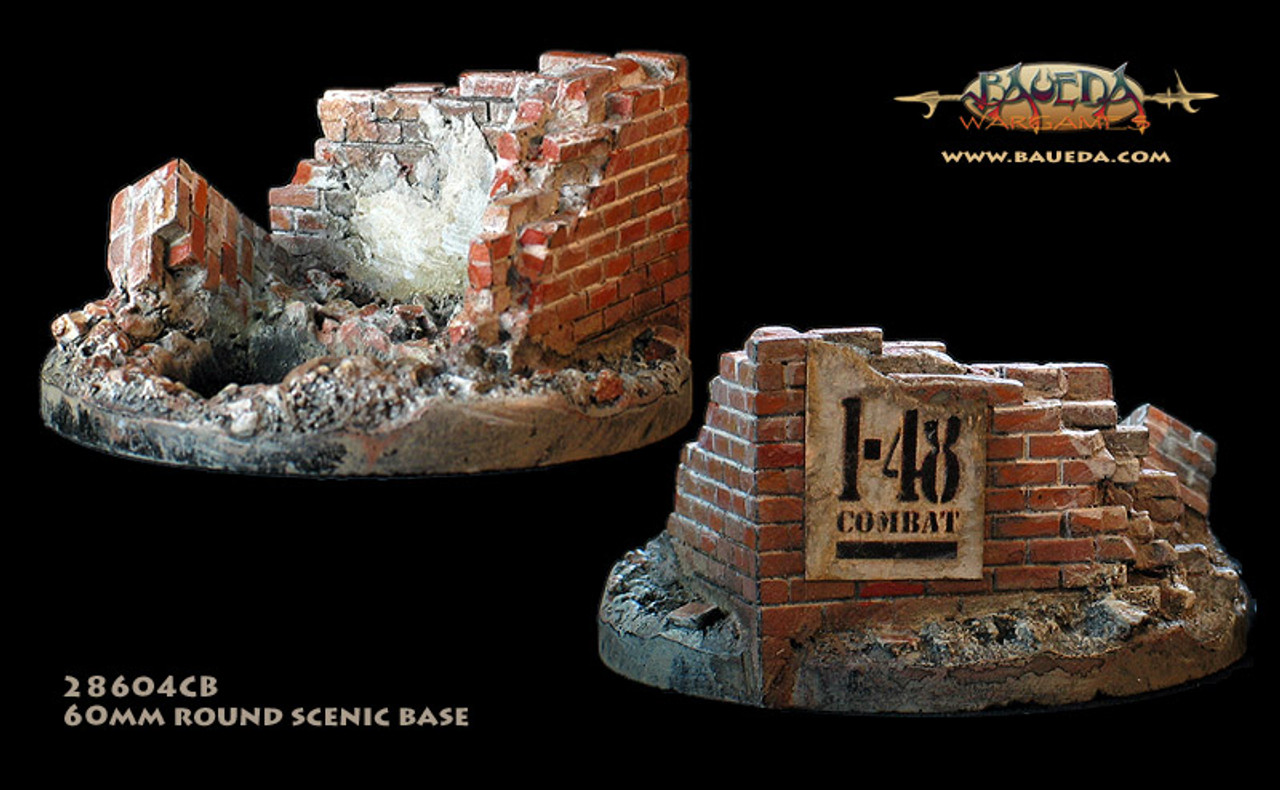 Industrial theme  60mm round scenic bases with 25mm round hole #2