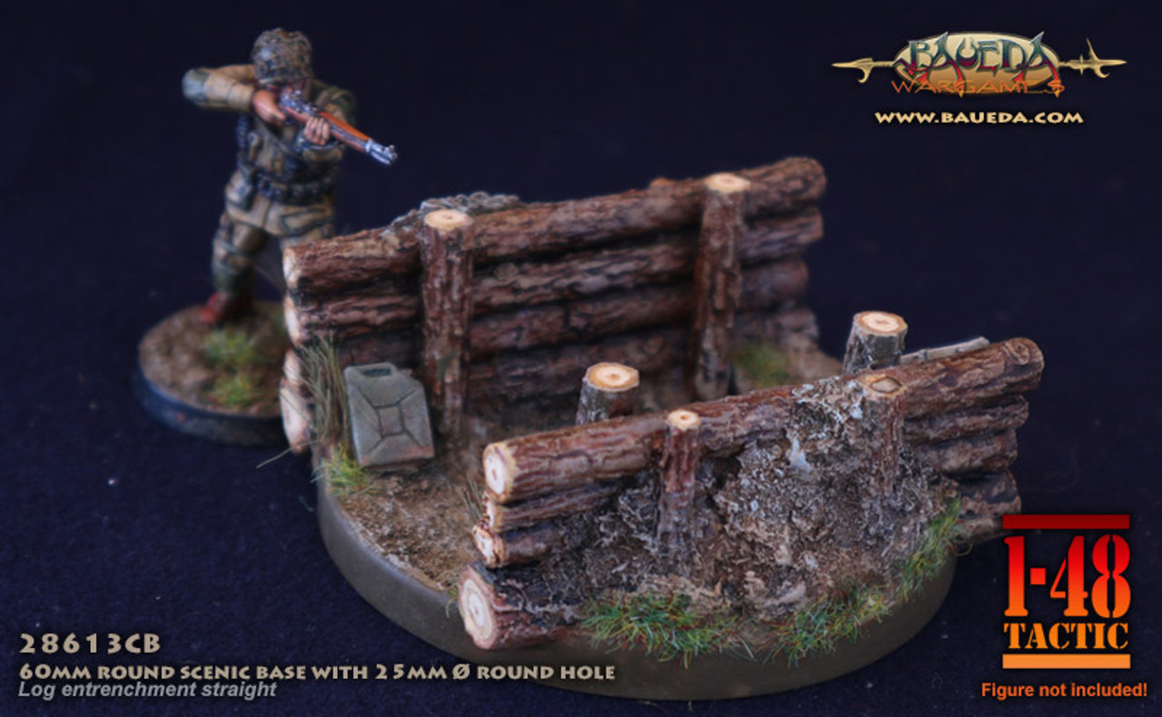 Forest trench theme 60mm round scenic bases with 25mm round hole #3