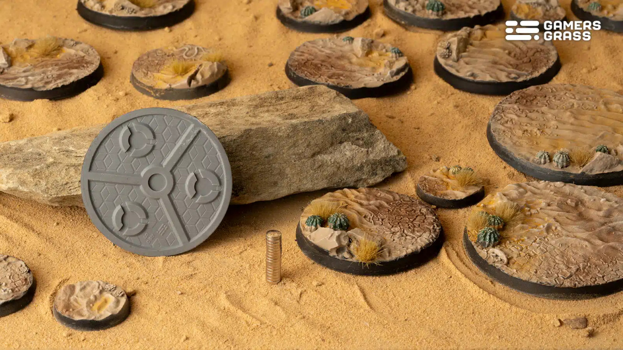 Deserts of Maahl Bases, Round 50mm (x3)