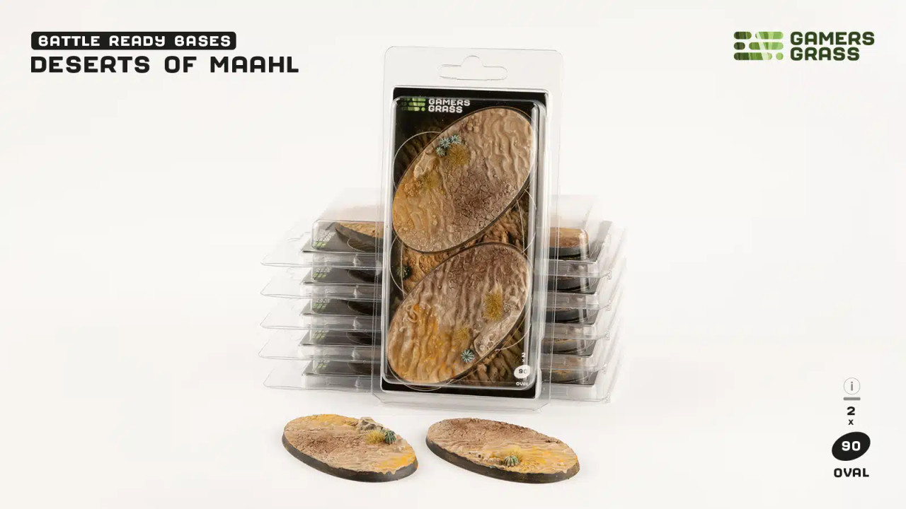 Deserts of Maahl Bases, Oval 90mm (x2)