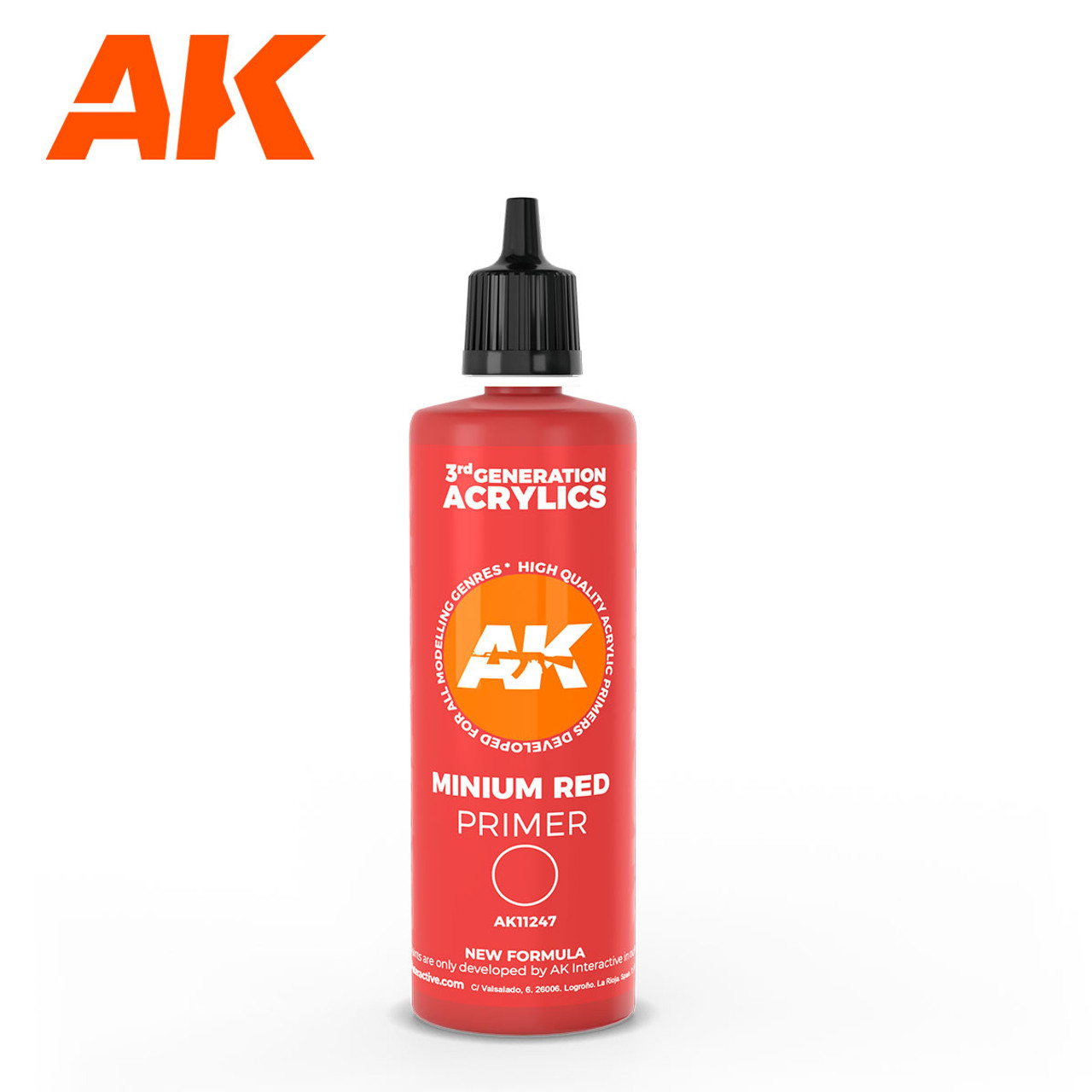 AK Interactive 3G: Red Acrylic Primer 100ml