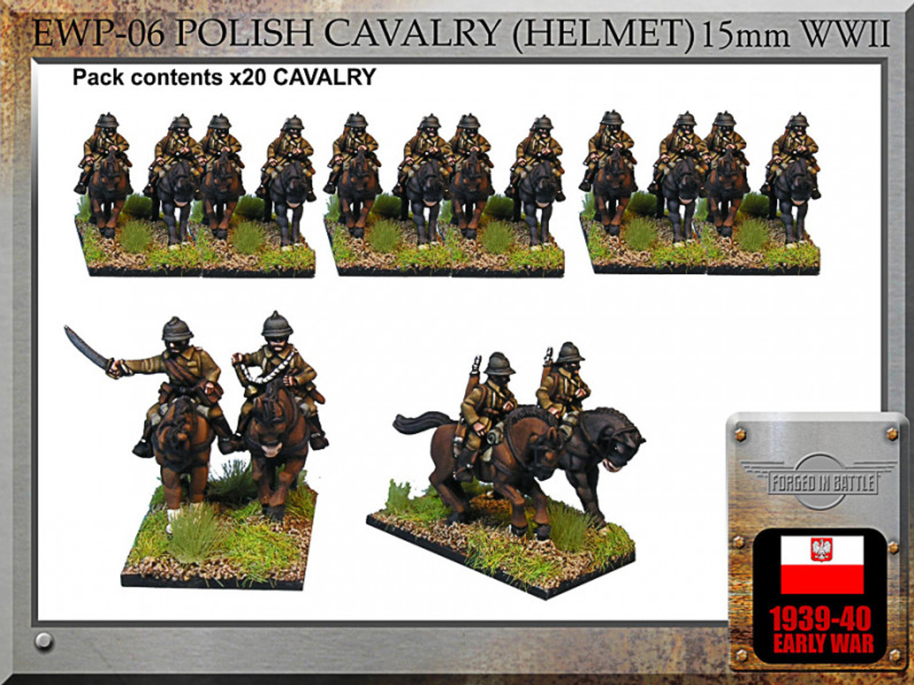 Early War Polish Cavalry Helmets & Rifles (20)