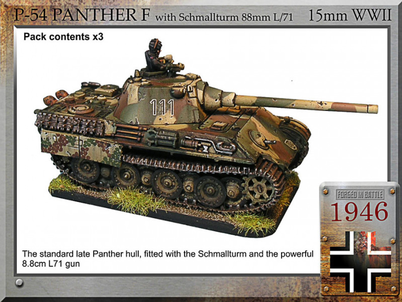 P-54 Panther F with Schmallturm (3 tanks)