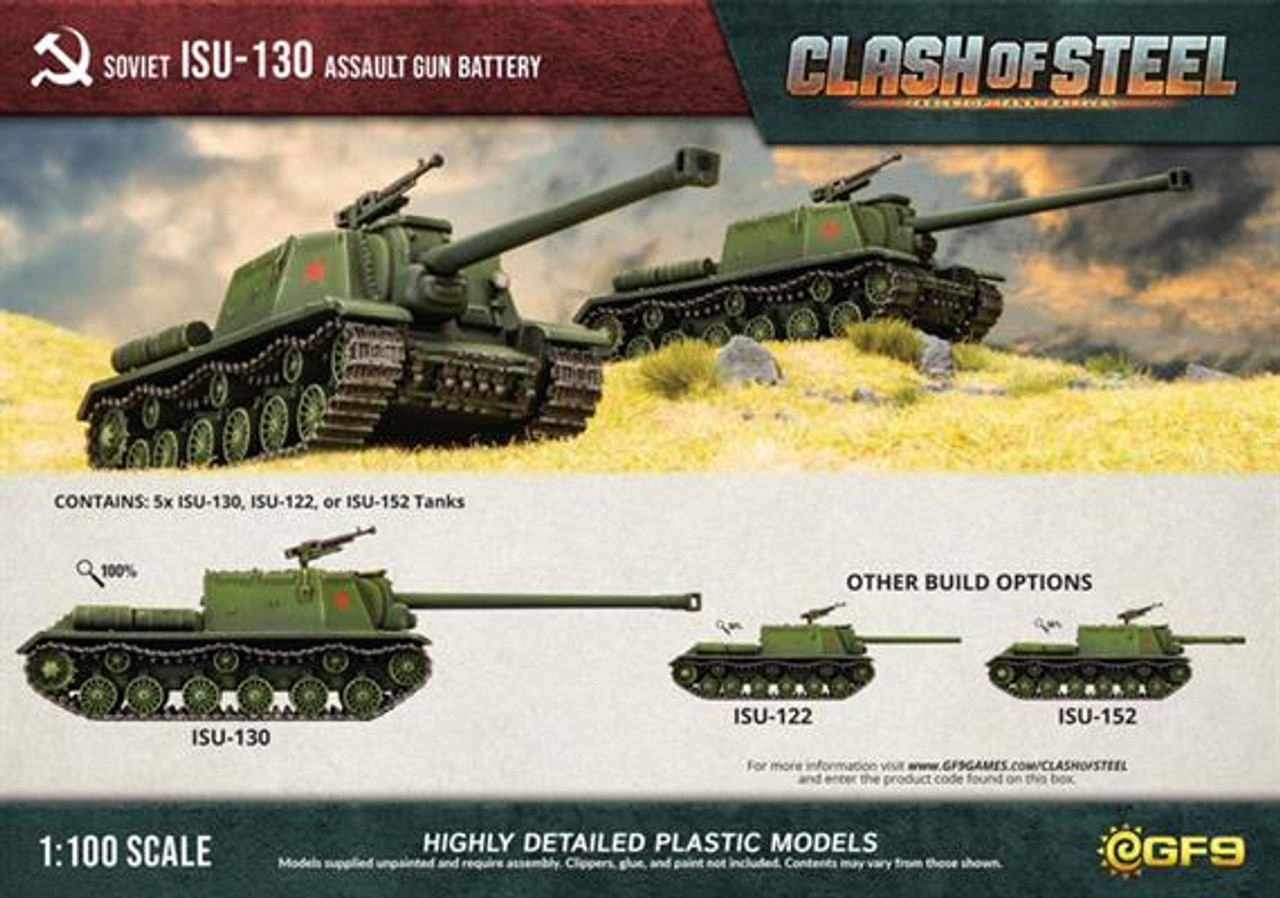 ISU-130 Assault Gun Battery (x5 Plastic)