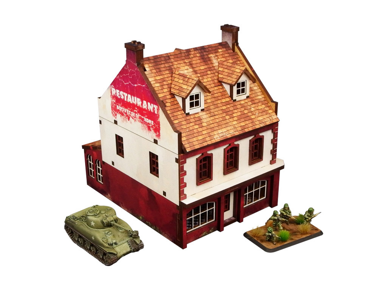 WW2 Normandy Restaurant[15mm/1:100]