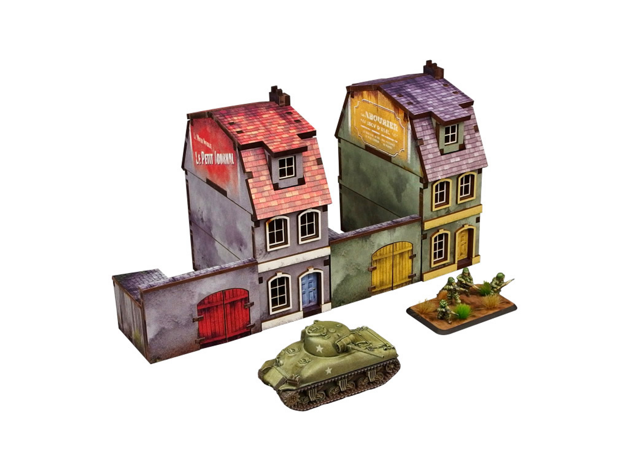 WW2 Normandy Townhouse 1[15mm/1:100]