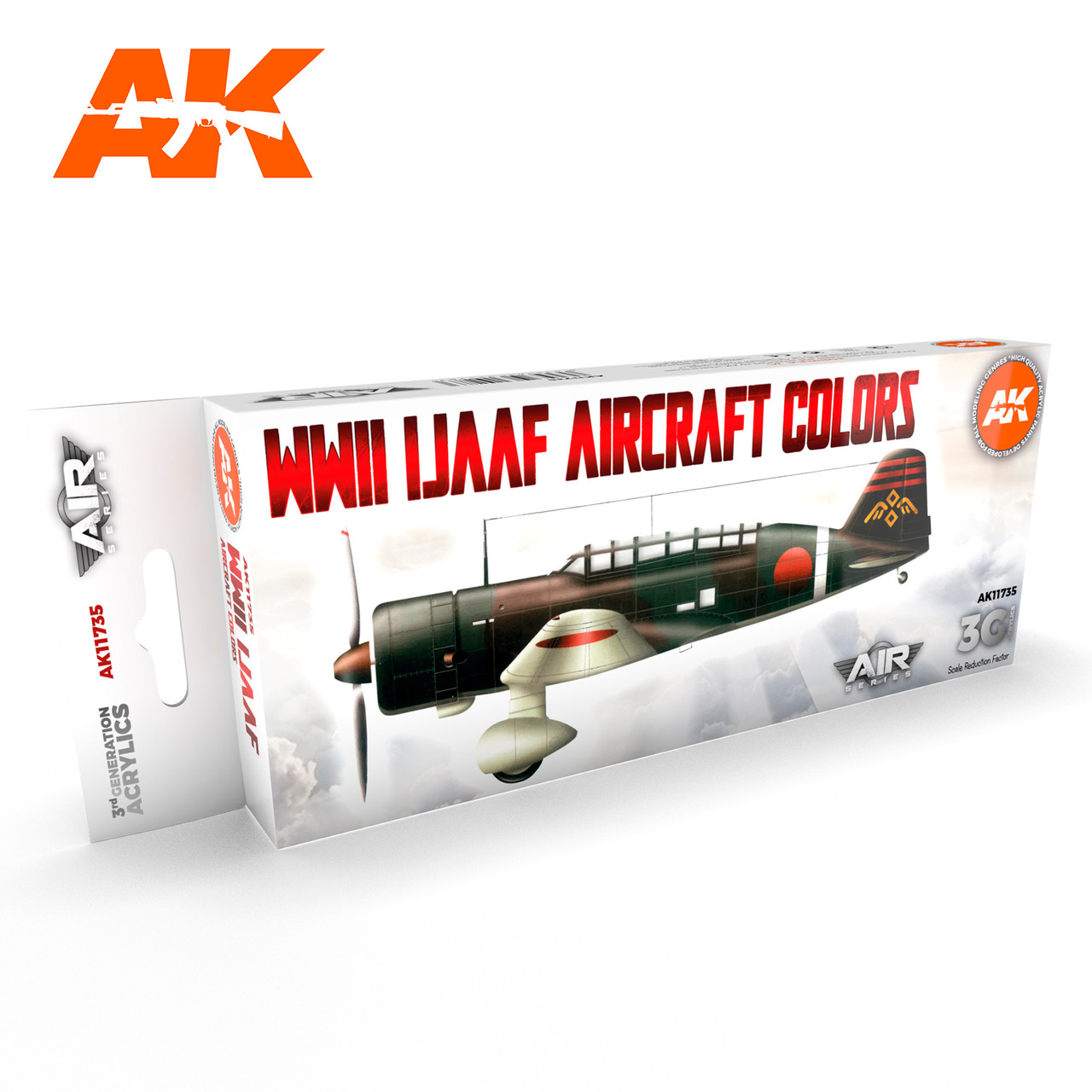 AK Acrylics 3Gen Aircraft Set – Luftwaffe Fighter Colors 1941-1944, 4x17 Ml, Perfekt Für Modellbau
