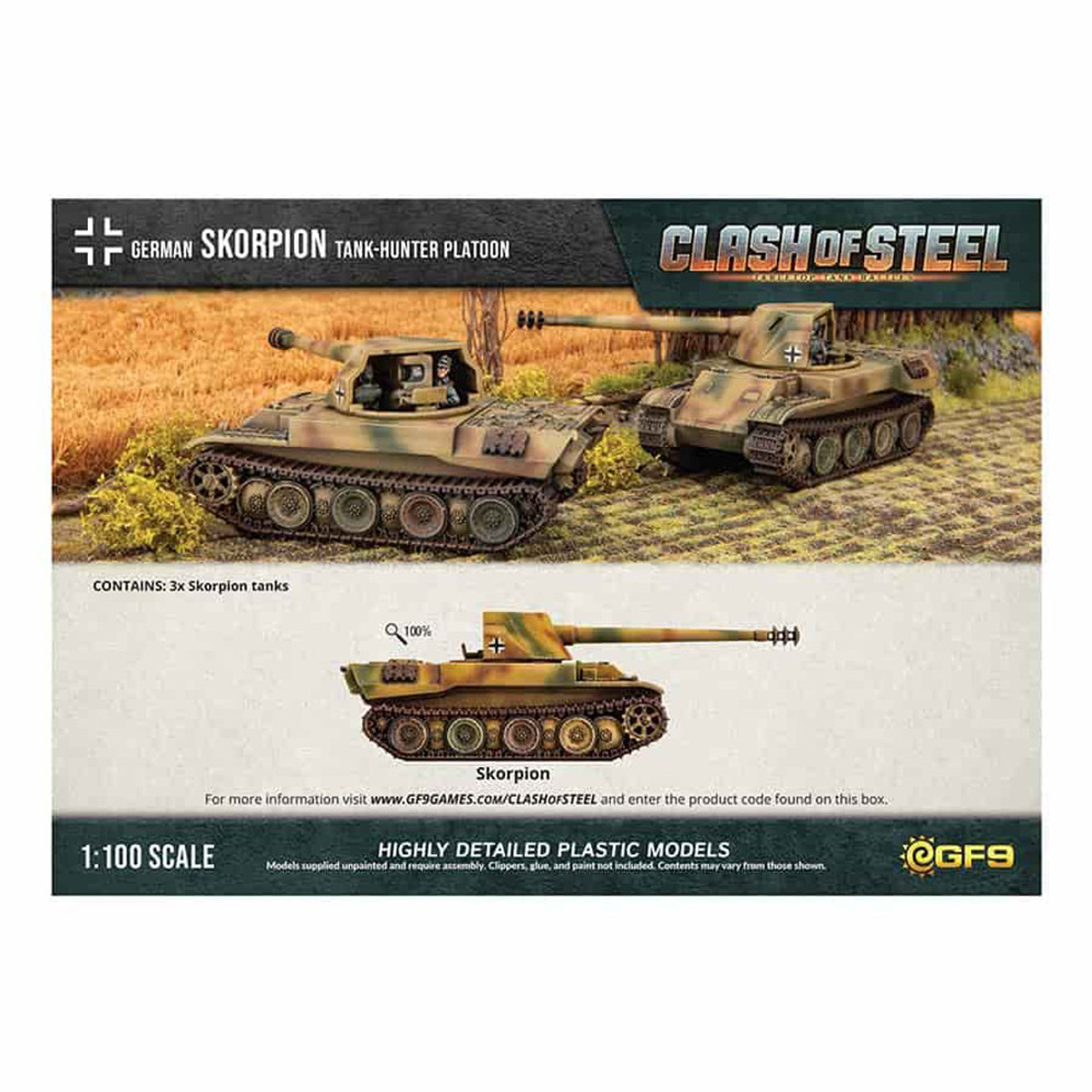 Skorpion G Tank-hunter Platoon (x3 Plastic)