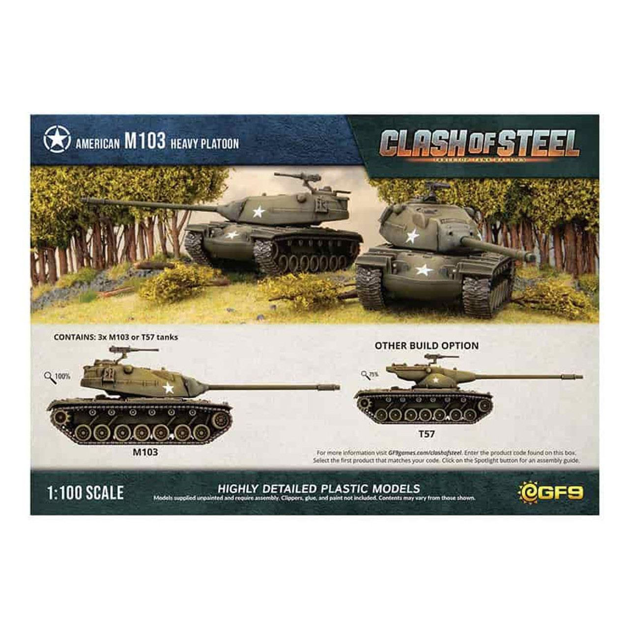 M103 Heavy Tank Platoon (x3 Plastic)