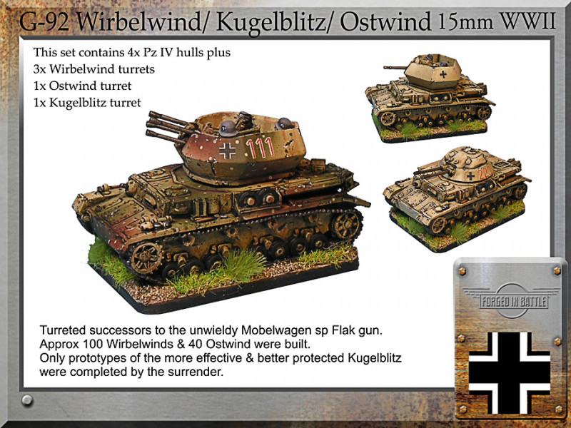 G-92 Wirbelwind, Kugelblitz & Ostwind - Kick-Ass Mail Order