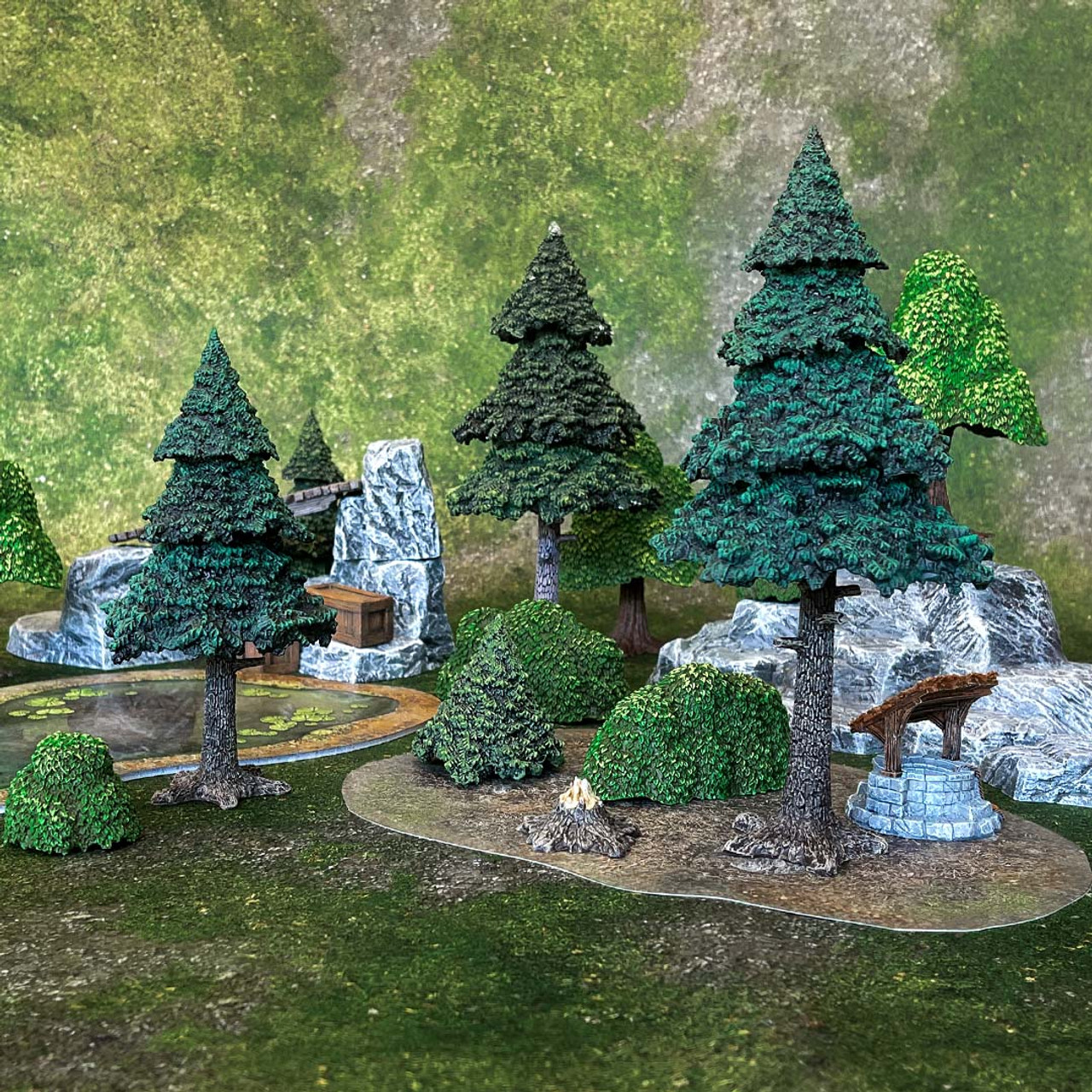 Evergreen Pine Forest (Pre-Painted)