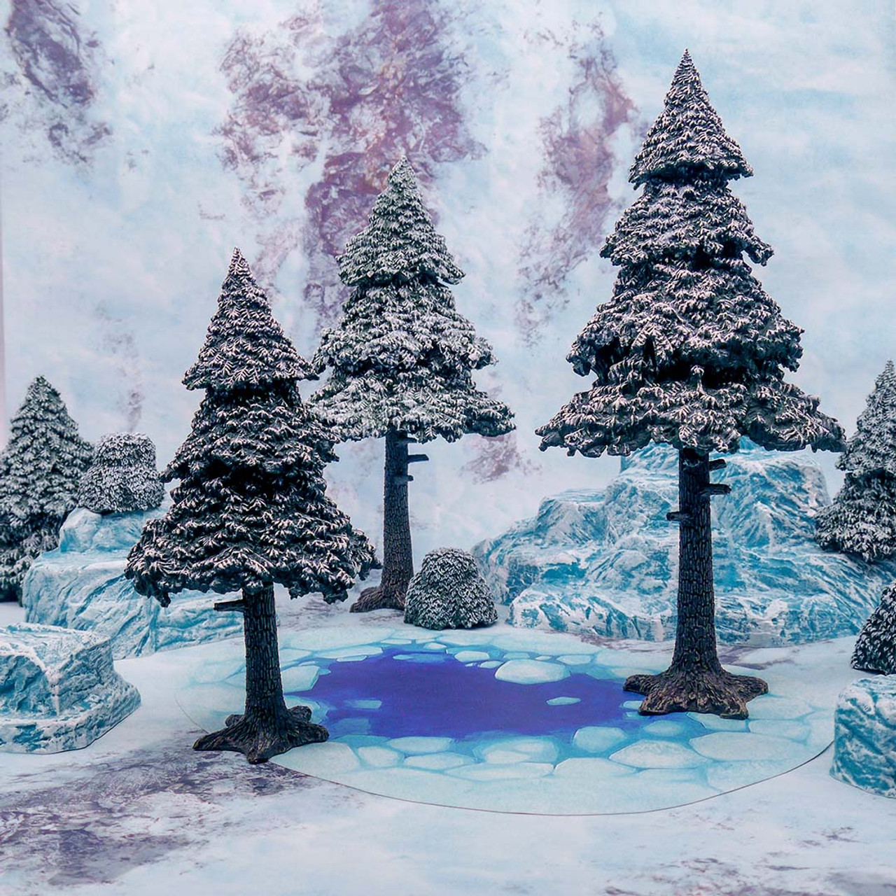 Snowy Pine Forest (Pre-Painted)
