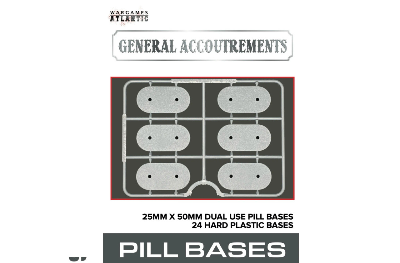 25mm x 50mm Pill Dual Use Bases - WAAGA003