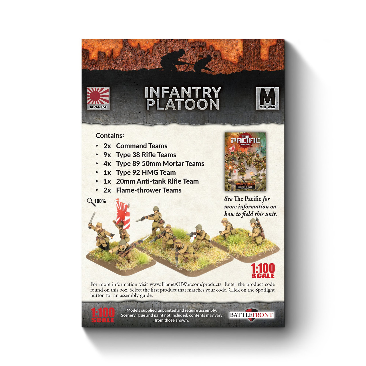 Japanese Infantry Platoon (x64 Figures) - Kick-Ass Mail Order