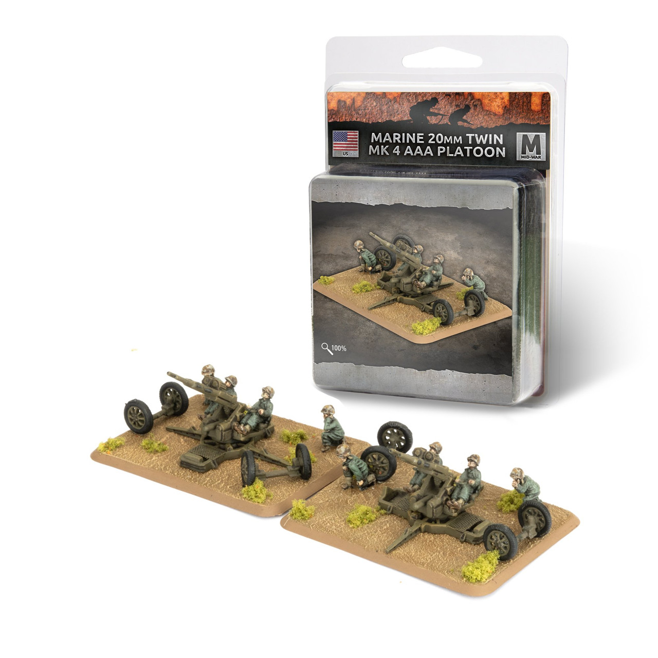 20mm Twin Mk 4 Anti-aircraft Gun (x2) - Kick-Ass Mail Order
