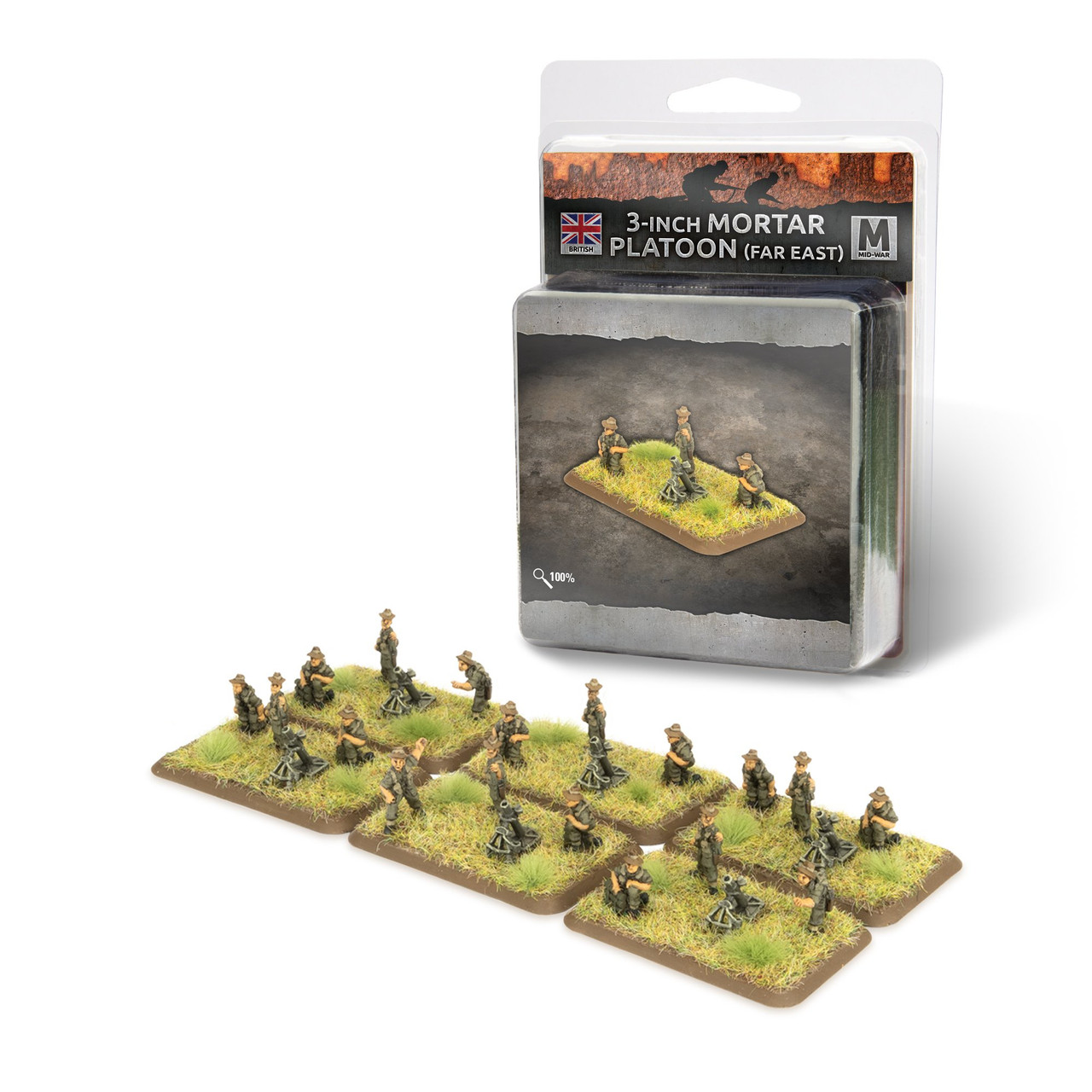 British 3-Inch Mortar Platoon (Pacific) (x6)