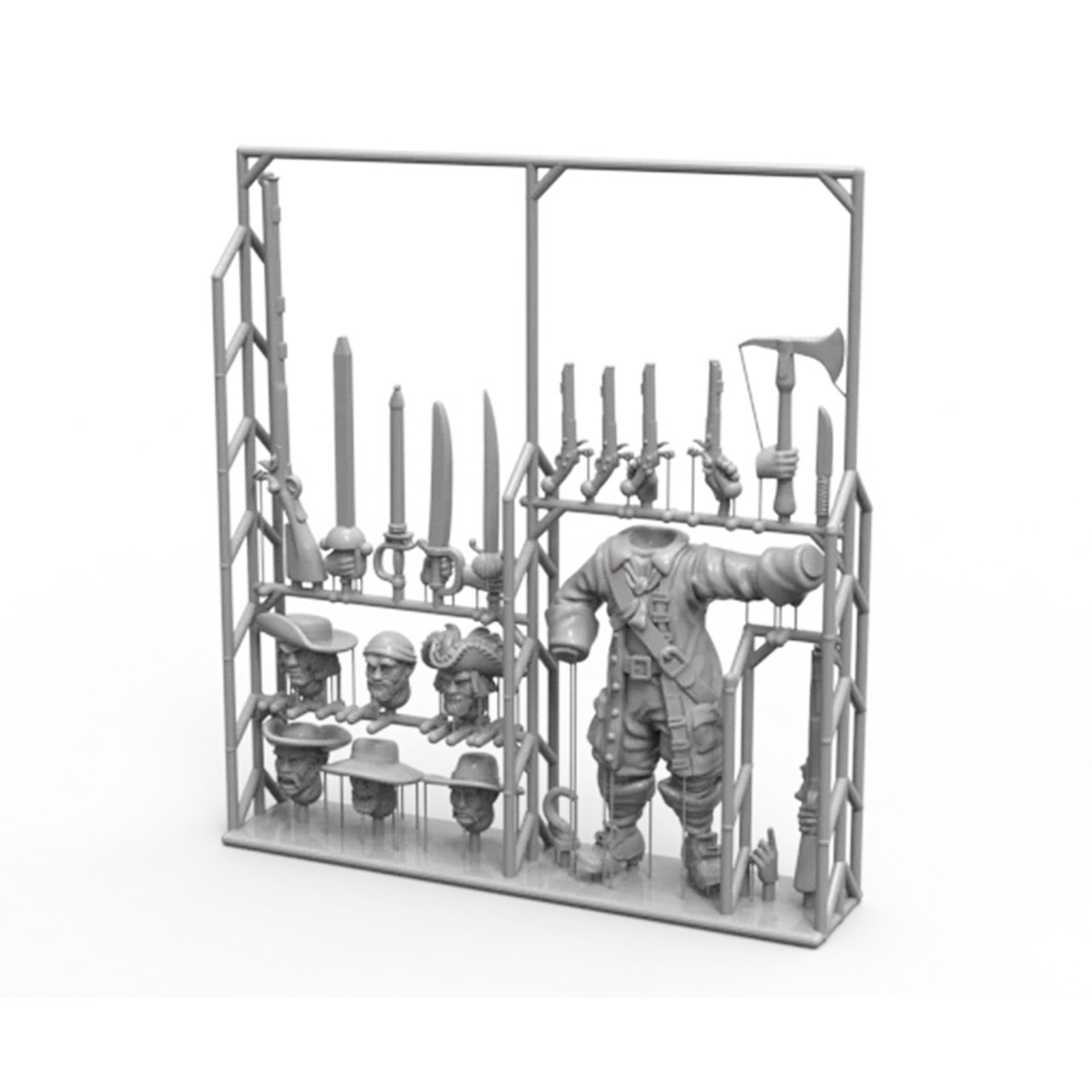 Port Royal Customizable Character Sprue - FGDPR0005