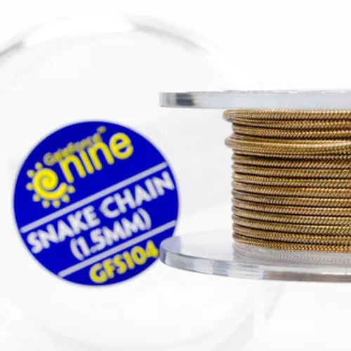 Hobby Round: Snake Chain (1.5mm) 1m/ 3ft