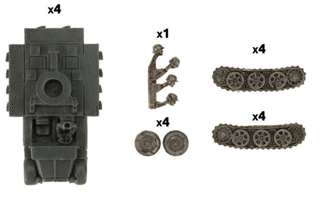 Sd Kfz 10/4 Light AA Platoon Late (No Unit Cards)