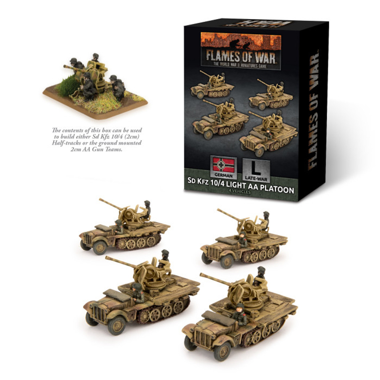 Sd Kfz 10/4 Light AA Platoon Late (No Unit Cards)
