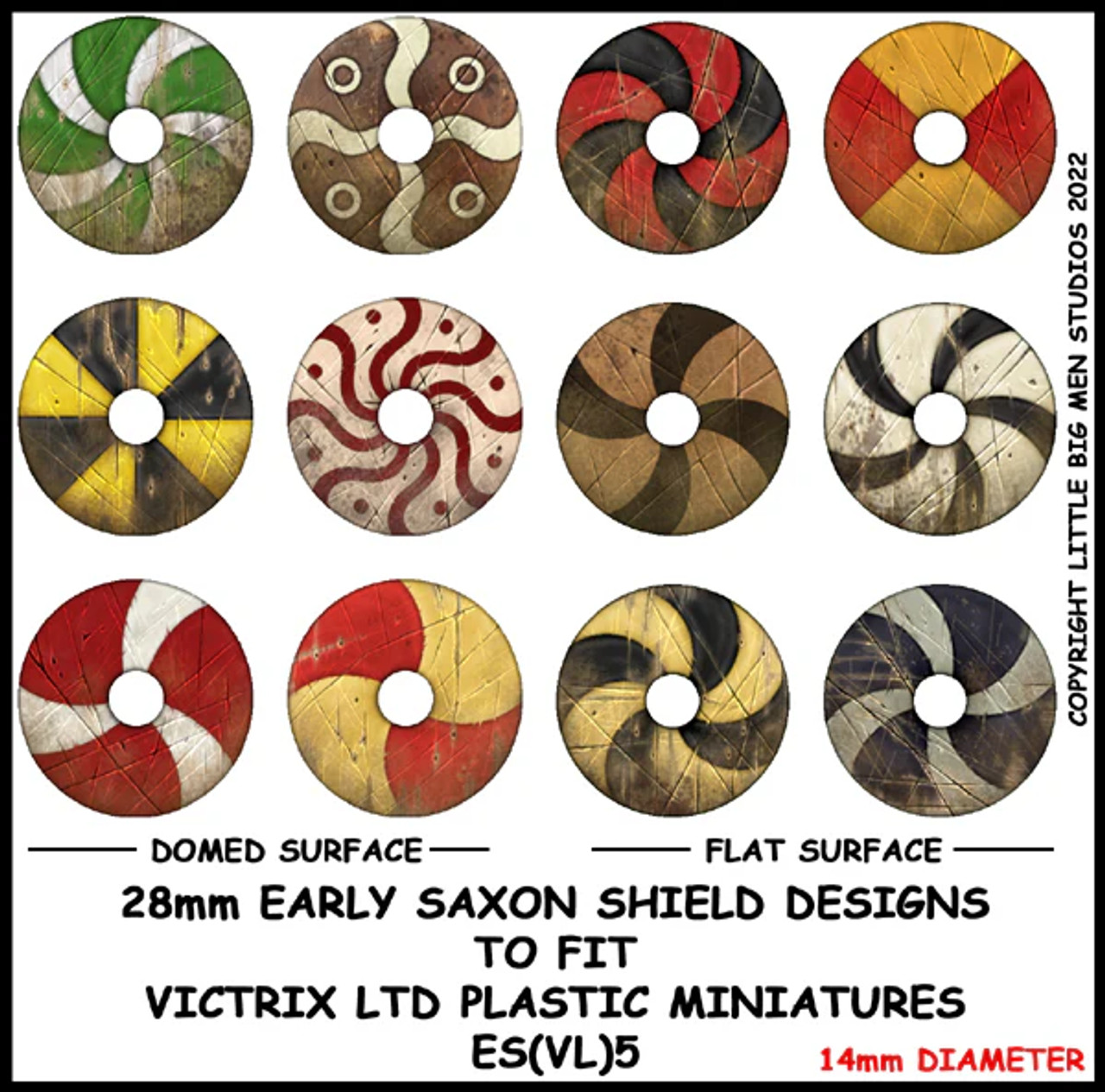 Early Saxon Shield Designs 5 - ES(VL)5