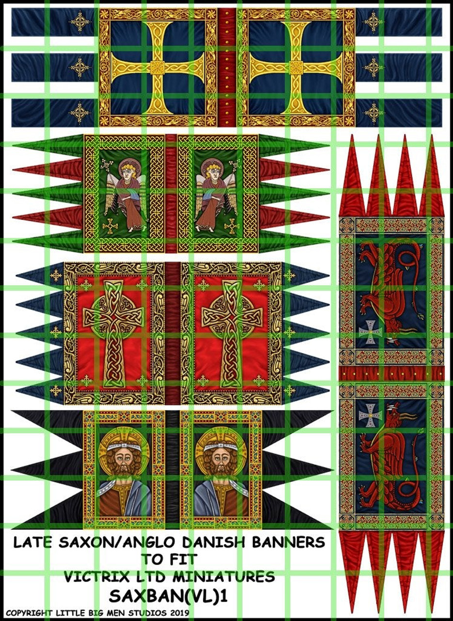 Late Saxon/Anglo Danish Banner Sheet 1- SAXBAN(VL)1