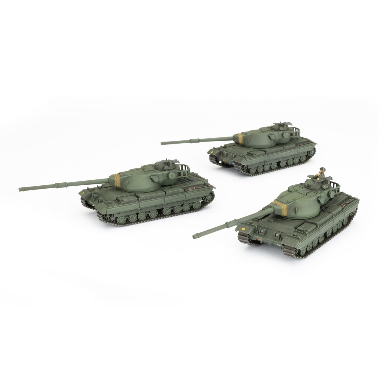 British: Conqueror Armoured Troop (x3 Plastic)