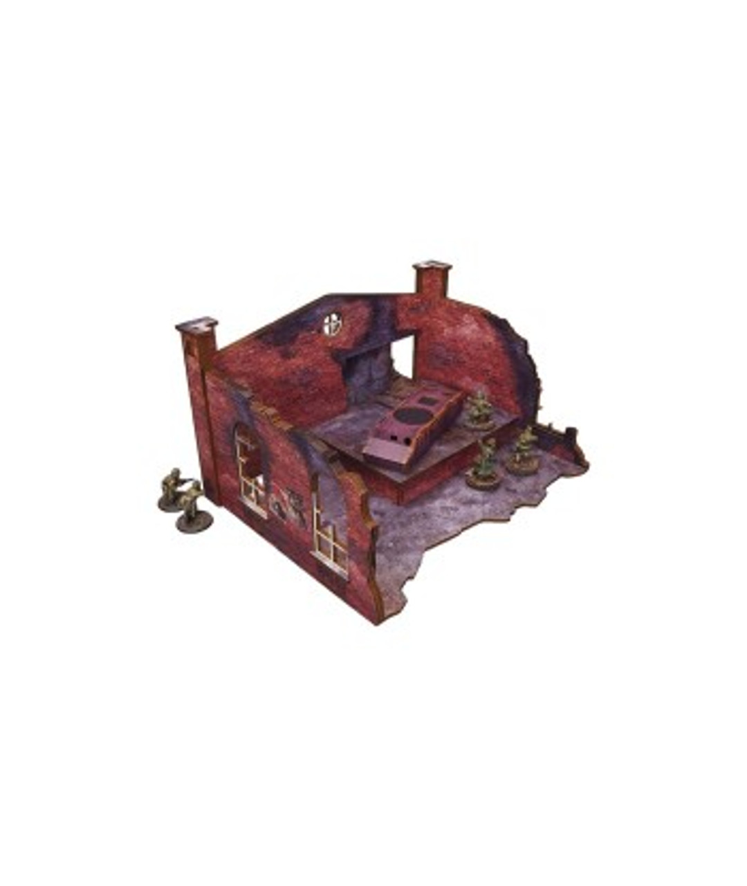 WW2 Ostfront Stalingrad Factory Back (with ramp) (1) (28mm) PREPAINTED WW2 Ostfront Stalingrad Factory Back (with ramp) (1) (28mm) PREPAINTED