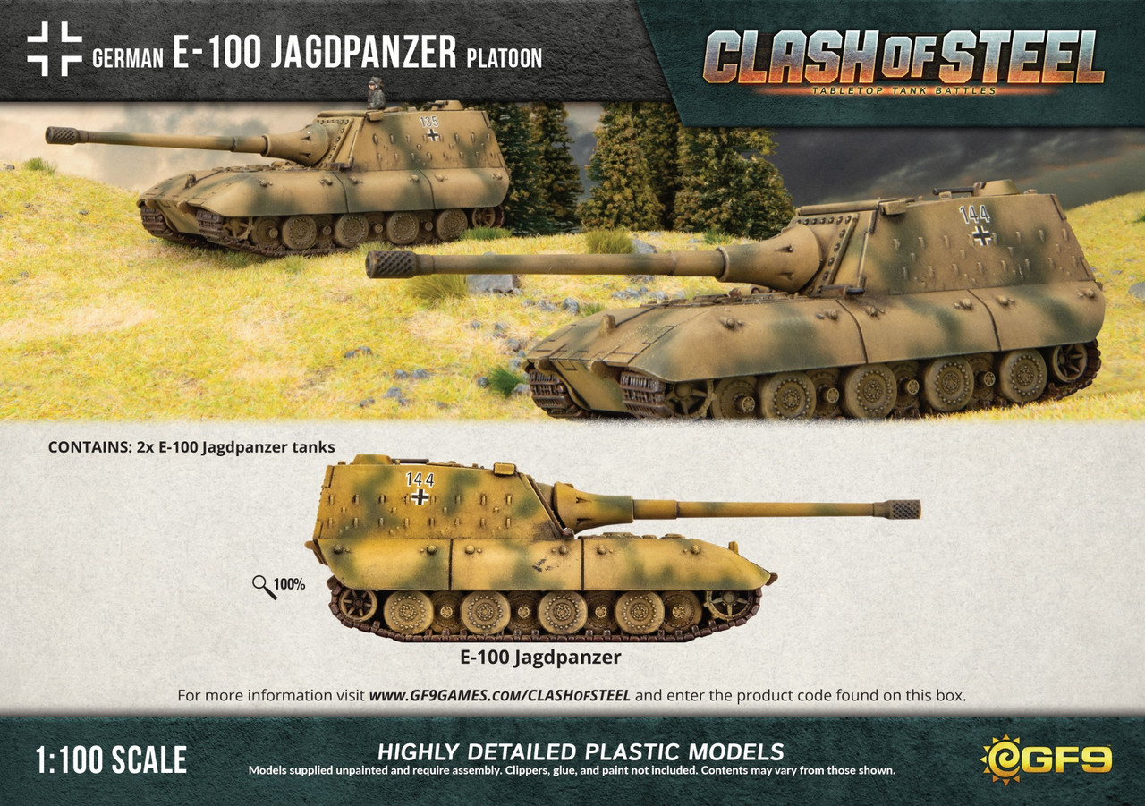 E-100 Jagdpanzer Heavy Platoon (x2 Plastic)