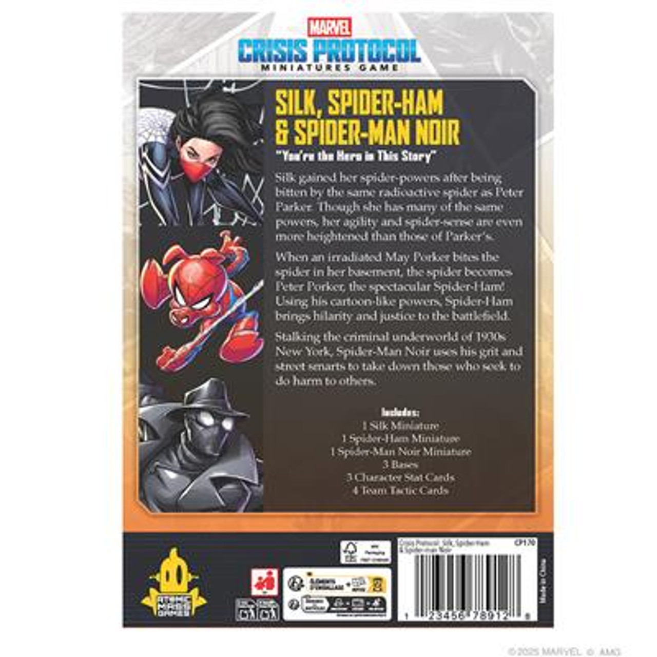Crisis Protocol - Silk, Spider-Ham & Spider-Man Noir - CP170 Crisis Protocol - Silk, Spider-Ham & Spider-Man Noir - CP170