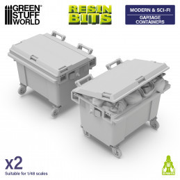 Resin Garbage Containers 1:48