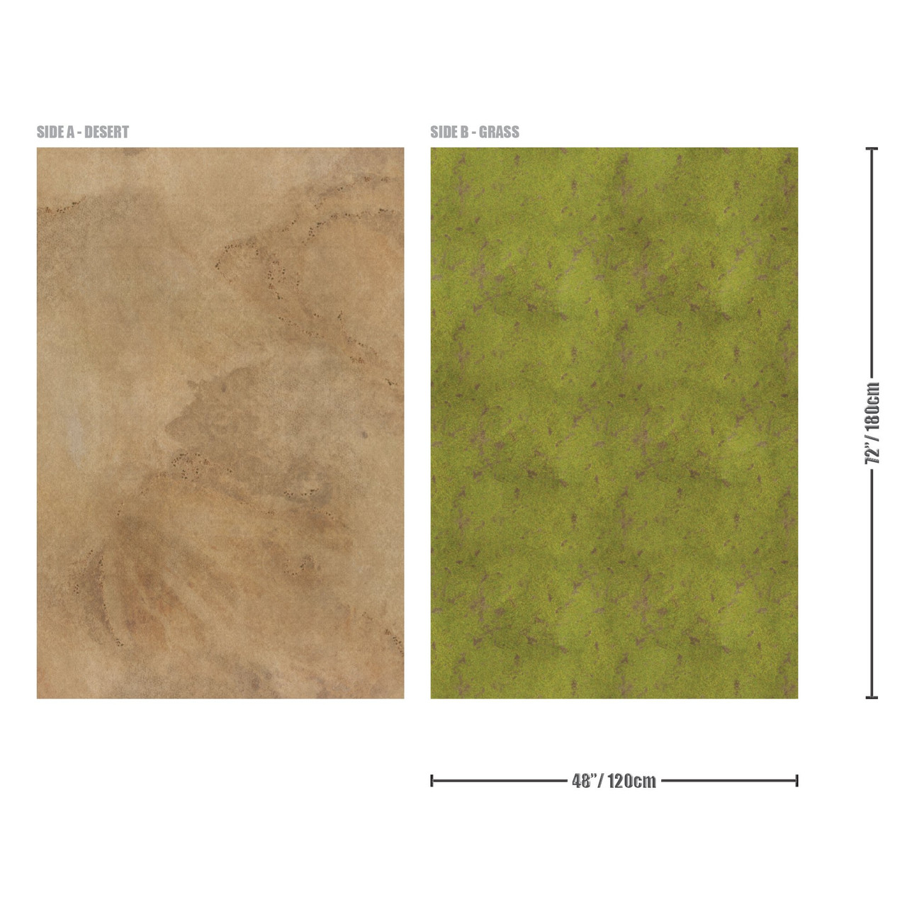 Grassland & Desert Double Sided Gaming Mat - Kick-Ass Mail Order