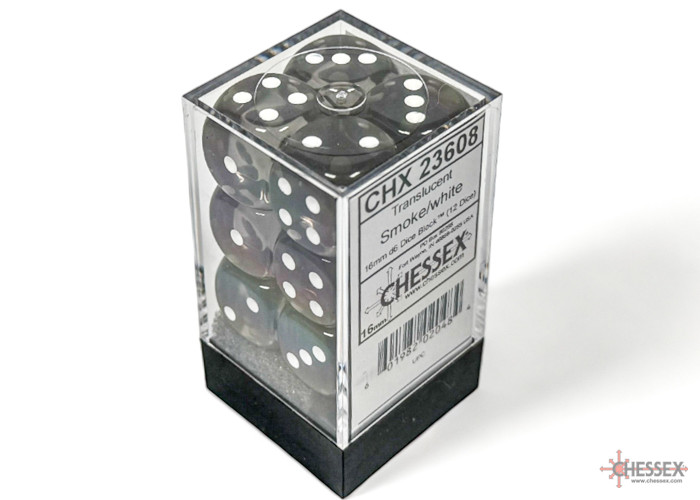 Translucent: 16mm D6 Smoke/White (12)