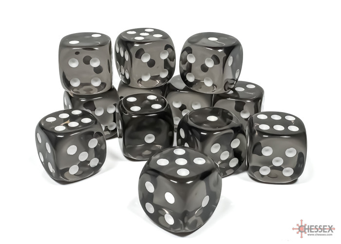 Translucent: 16mm D6 Smoke/White (12)