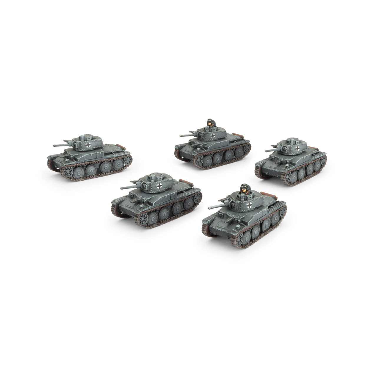 German Panzer 38(t) Platoon (x5 Plastic)