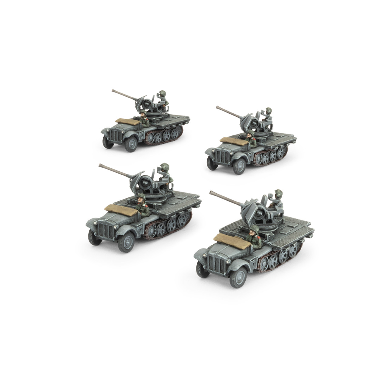 German Sd Kfz 10/4 (2cm) Light AA Platoon (x4)