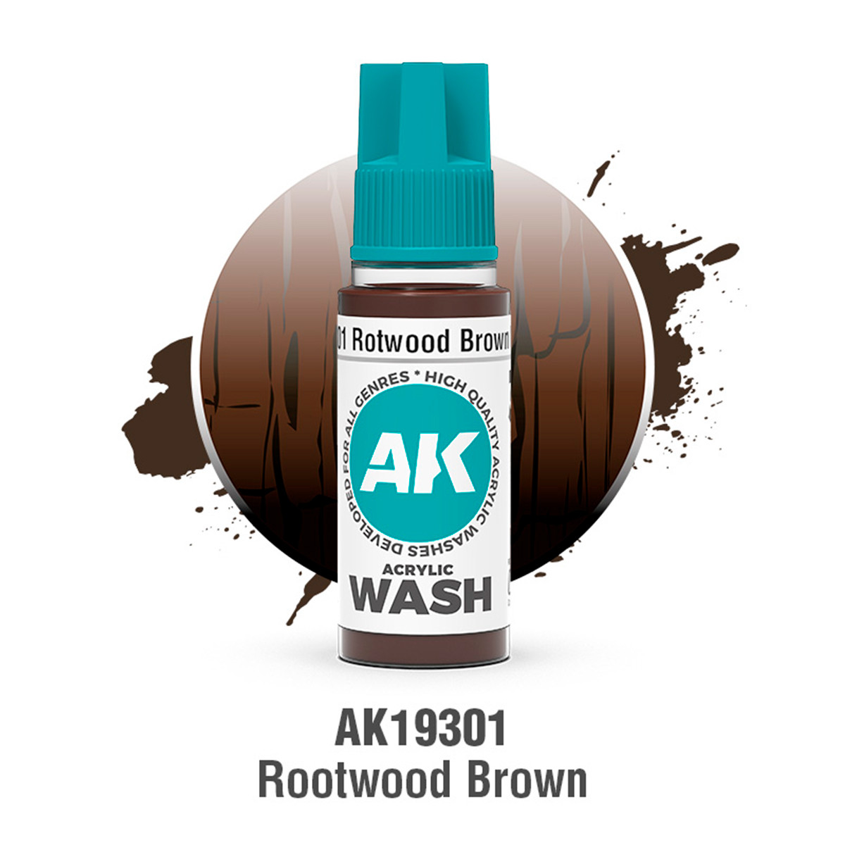 ROTWOOD BROWN – AK ACRYLIC WASH