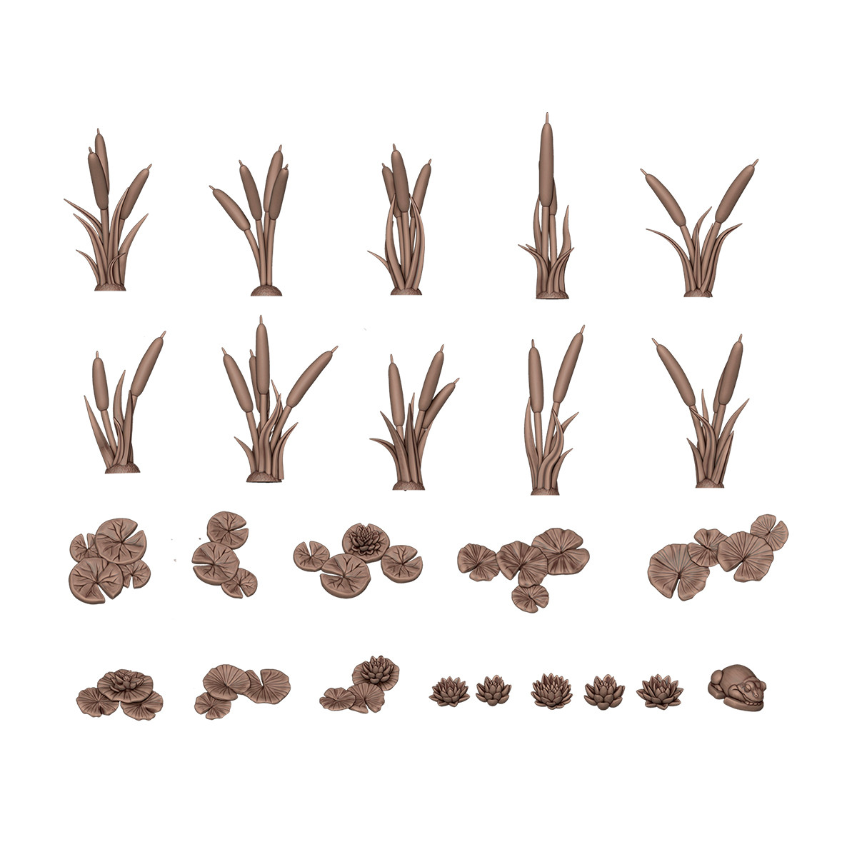 AK Interactive Water Lilies & Cattails - Basing Bits