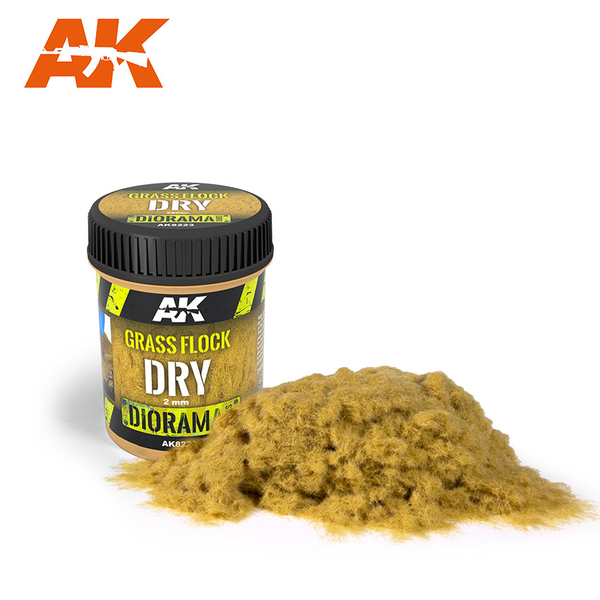 AK Interactive Grass Flock 2mm DRY