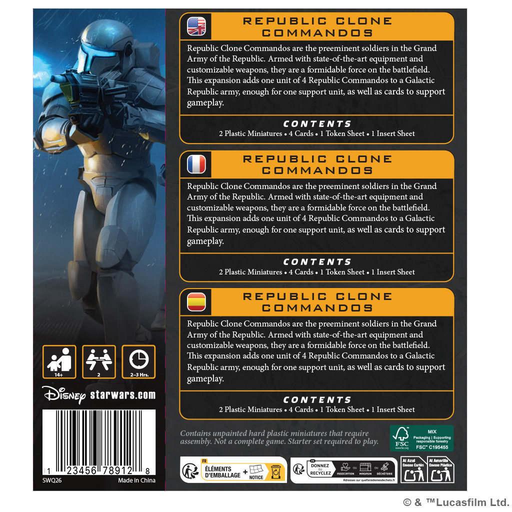 SW Legion: Republic Clone Commandos