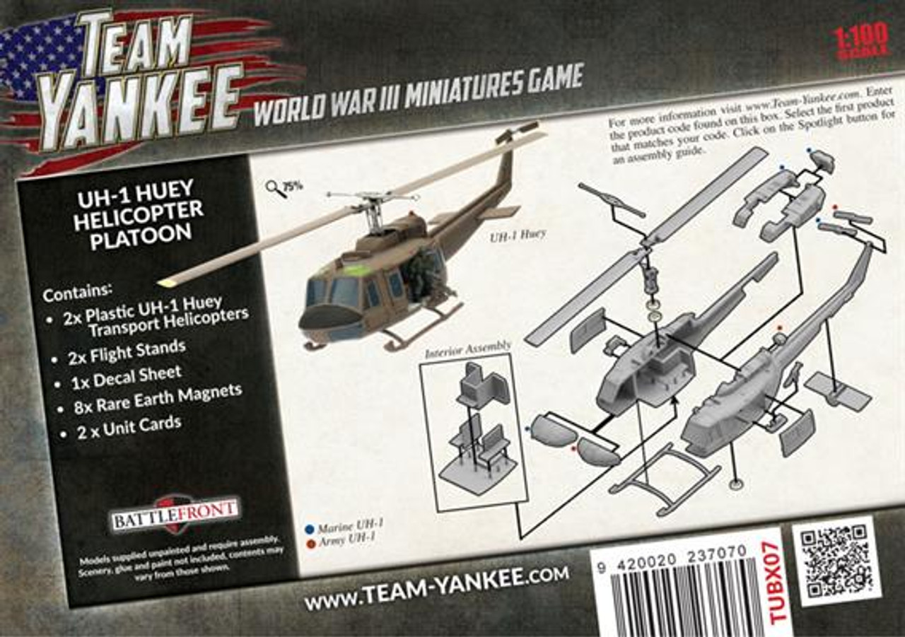Team Yankee US UH-1 Huey Transport Helicopters