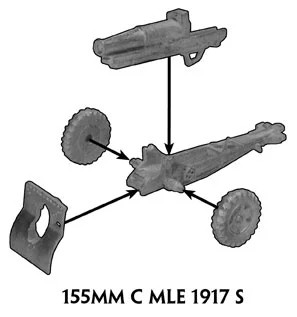 French 155mm C mle 1917 S Howitzer (Out of Print)