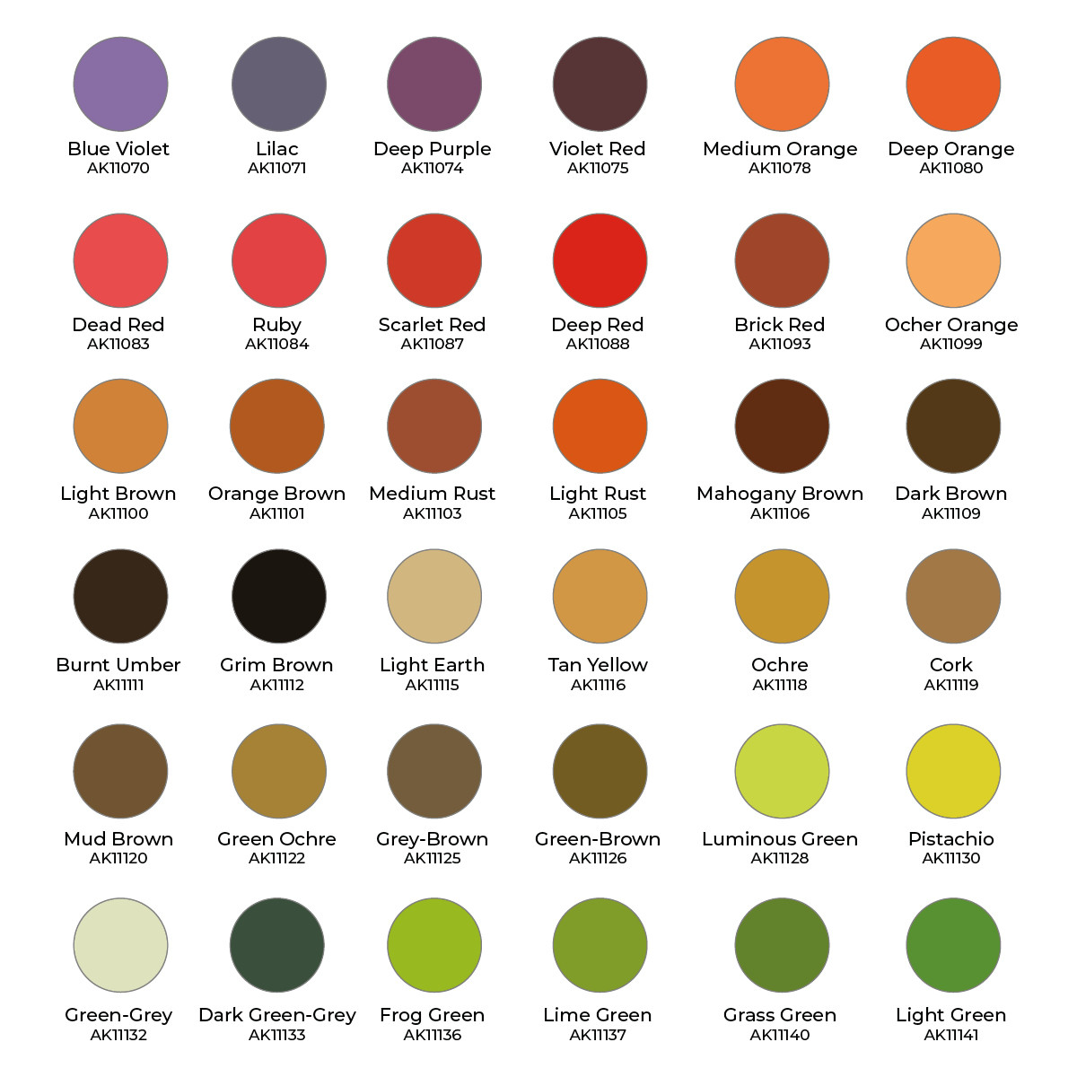 AK Interactive 3GEN Acrylics Wargame Paint It All Box 108 Colors