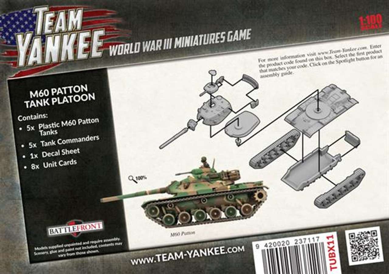 Team Yankee US M60A1 and M60A3 Patton Tanks