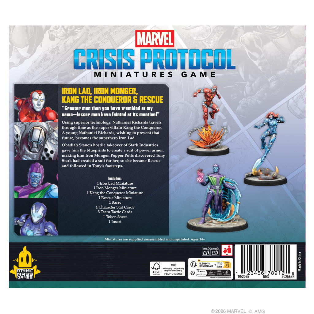 Crisis Protocol: Iron Lad, Iron Monger, Kang the Conqueror & Rescue - CP154