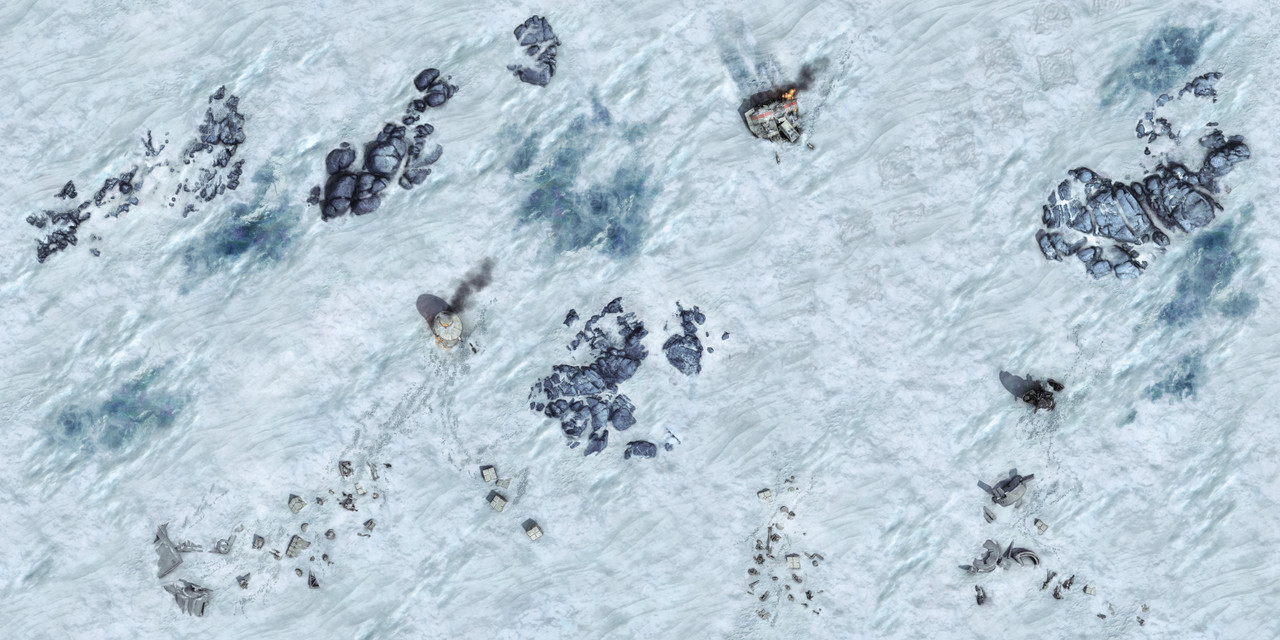 Galactic Warzones: Rebel Outpost Gaming Mat (6' x 3' Vinyl)