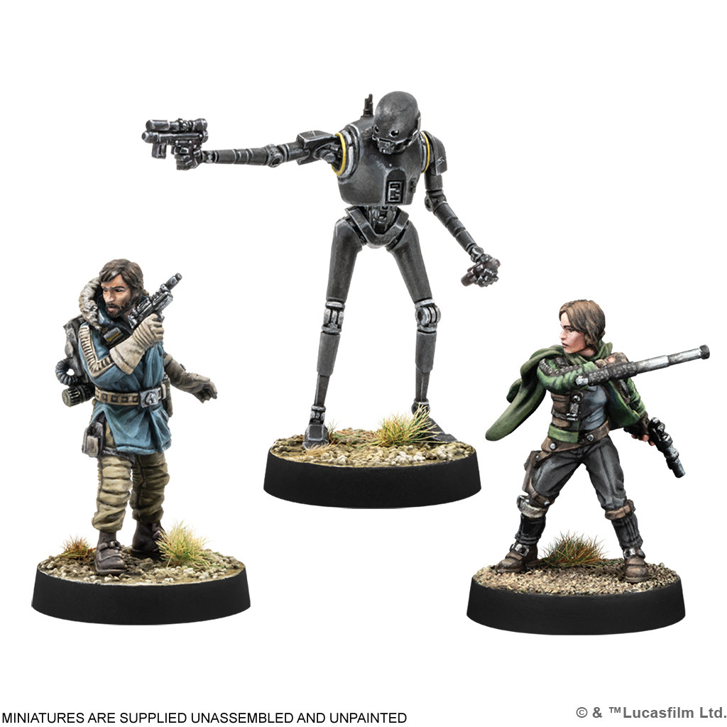 SW Legion: Cassian Andor, Jyn Erso & K-2SO