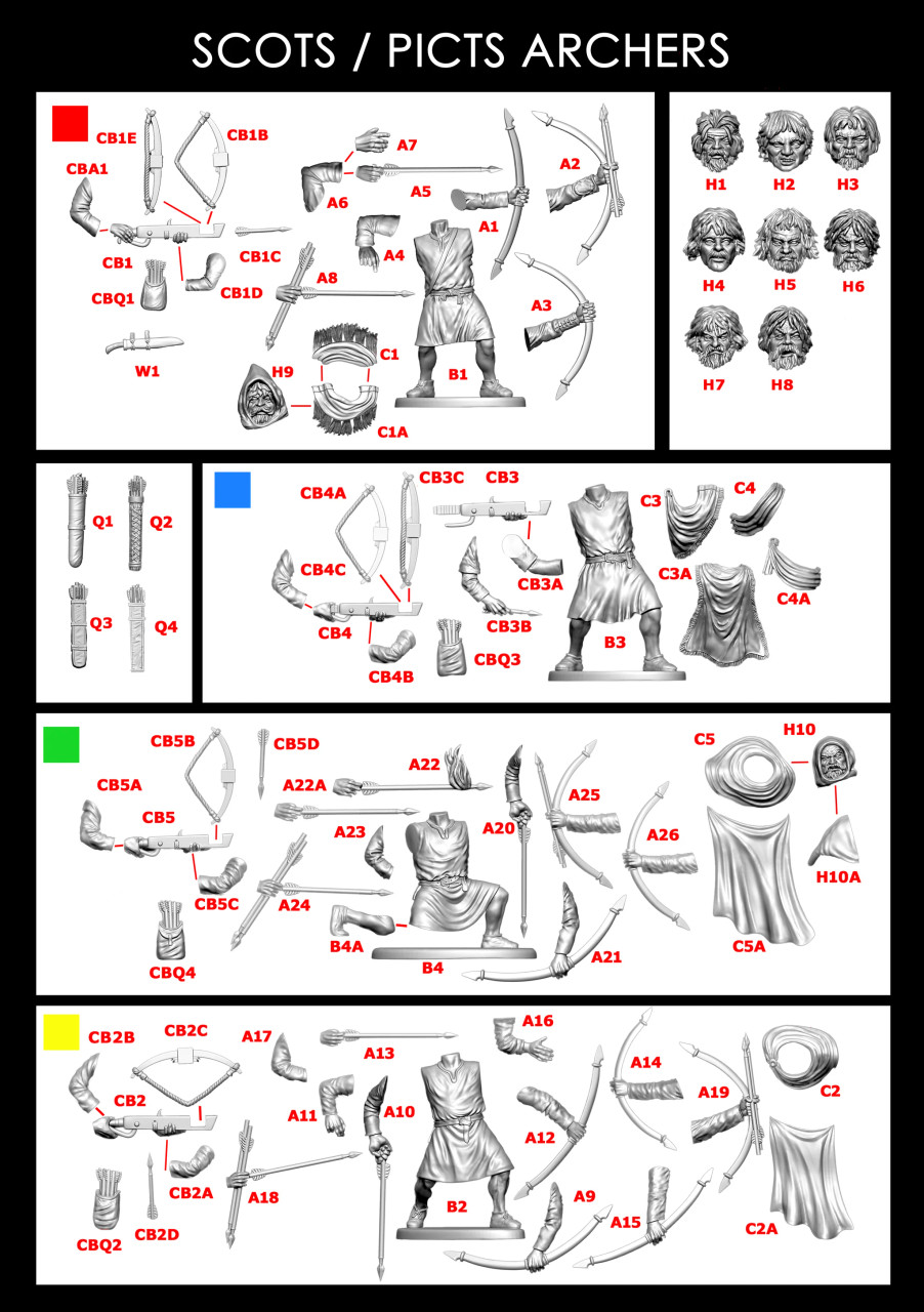 Scots/Picts Archers & Crossbowmen