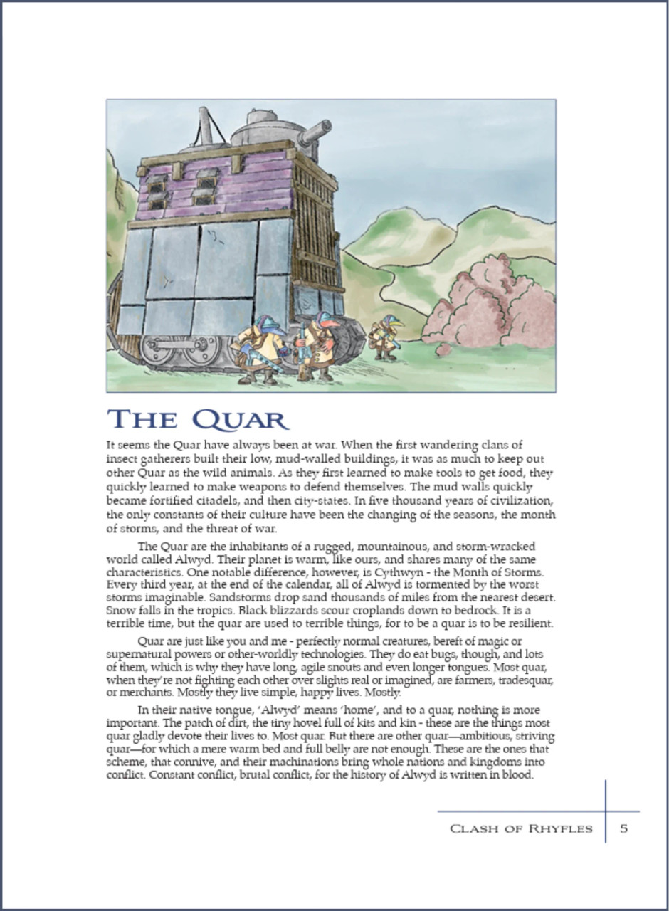 Quar: Clash of Rifles Hardcover Rulebook